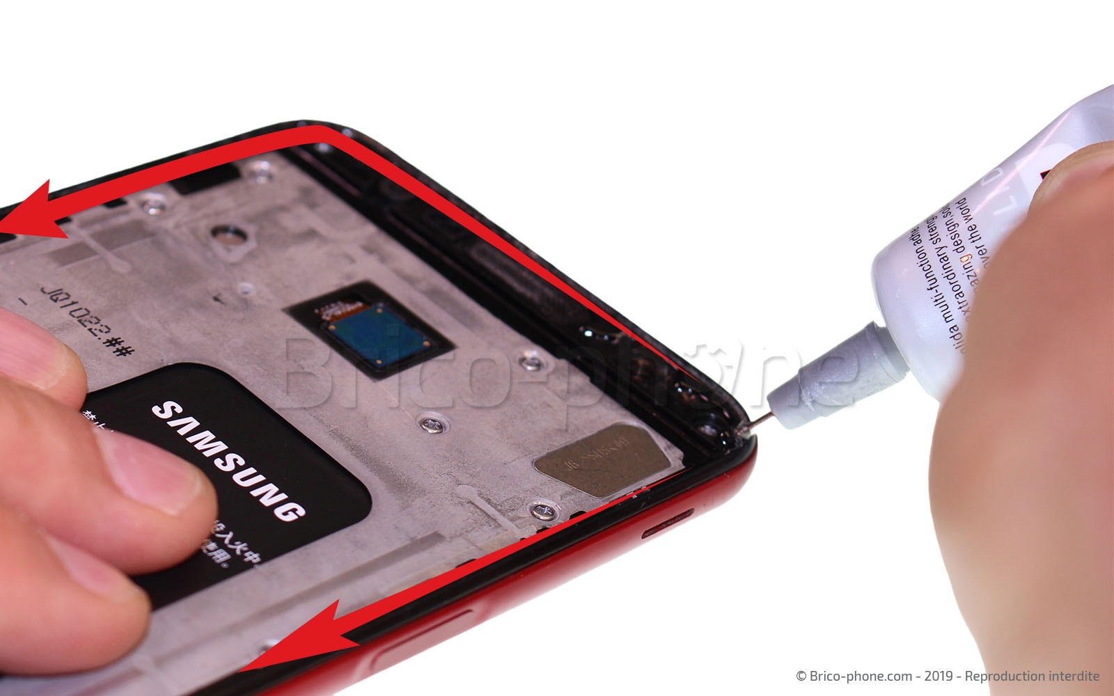 Changement de bloc écran sur Galaxy J6 Plus photo 2