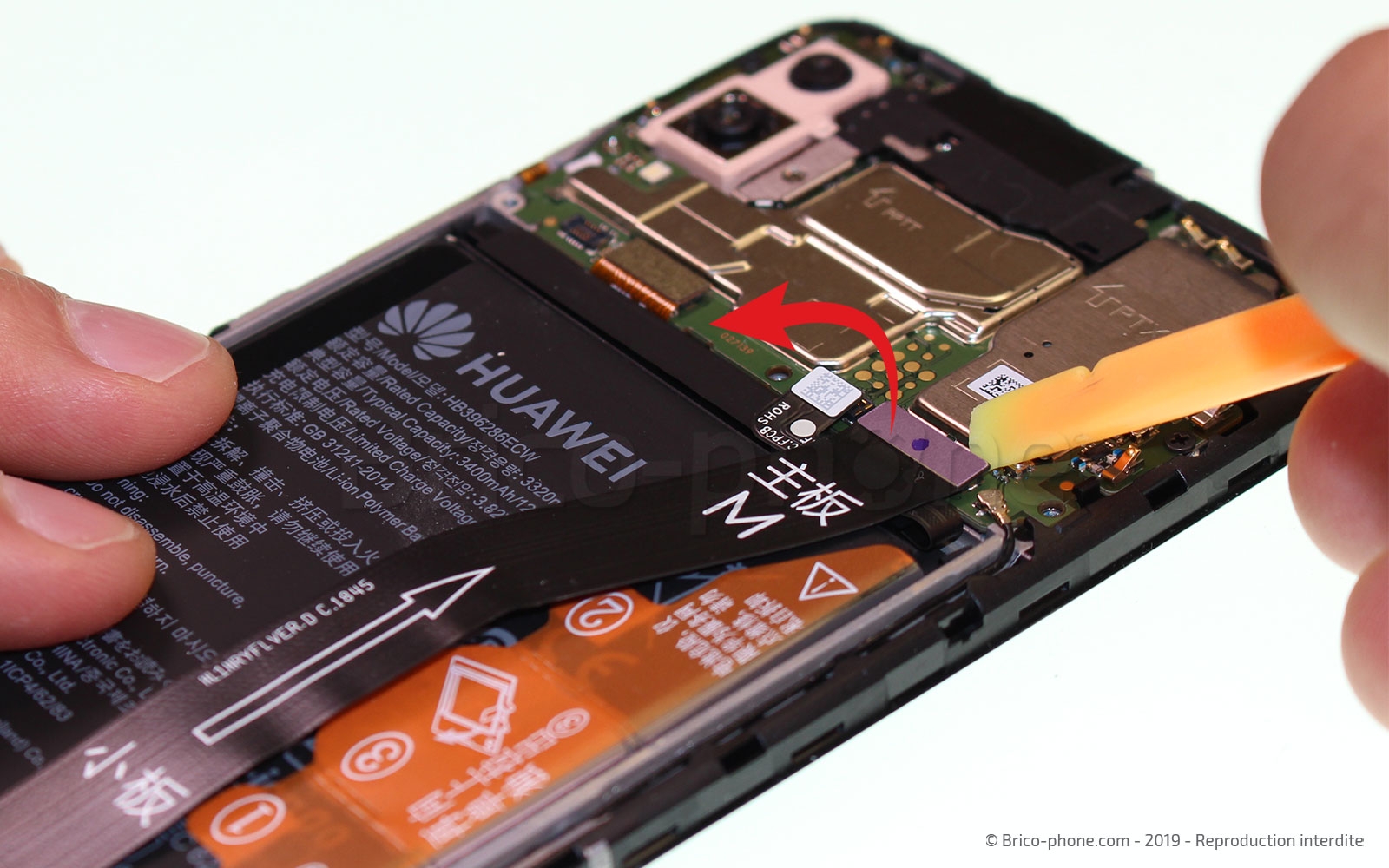 Changement du connecteur de charge sur P Smart 2019 photo 3