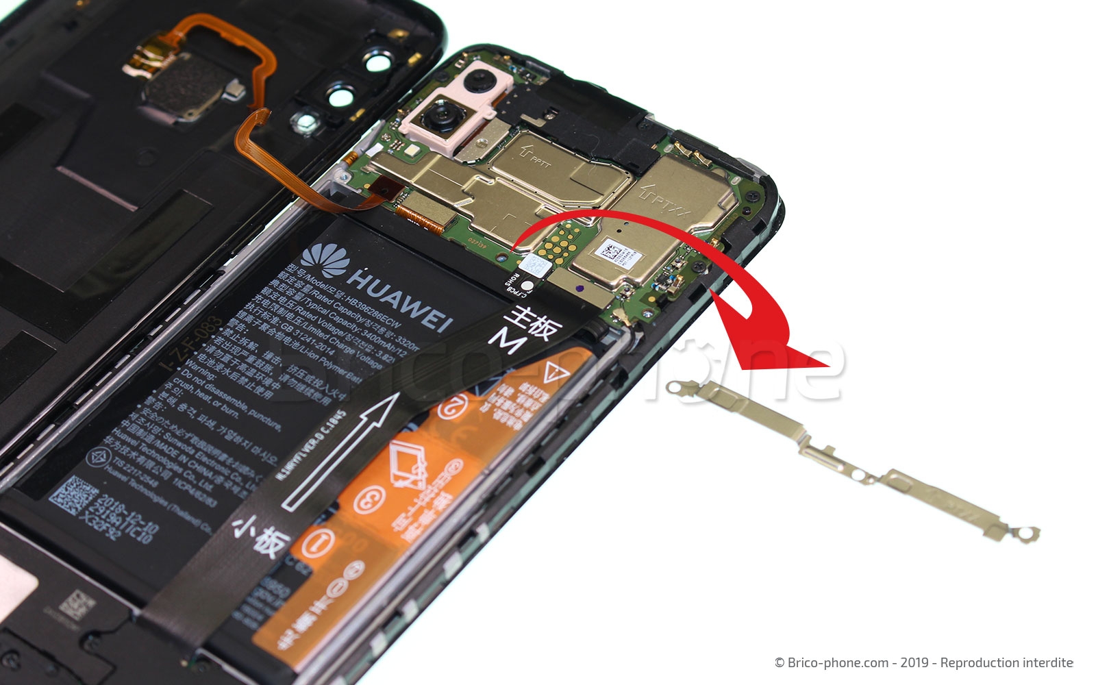 Changement du connecteur de charge sur P Smart 2019 photo 3