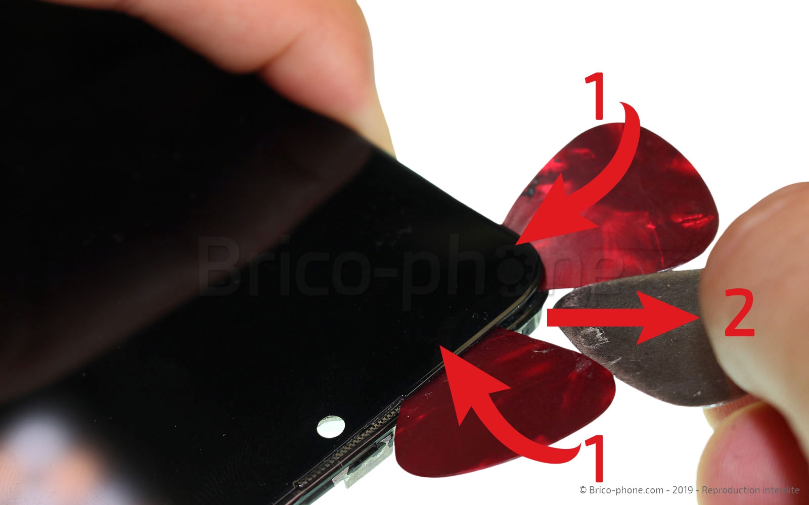 Changement d'écran vitre et LCD sur P Smart 2019 photo 4