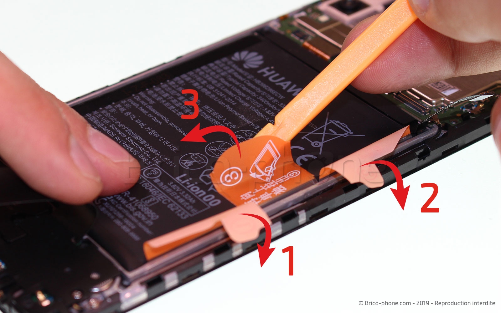 Changement d'écran vitre et LCD sur P Smart 2019 photo 2