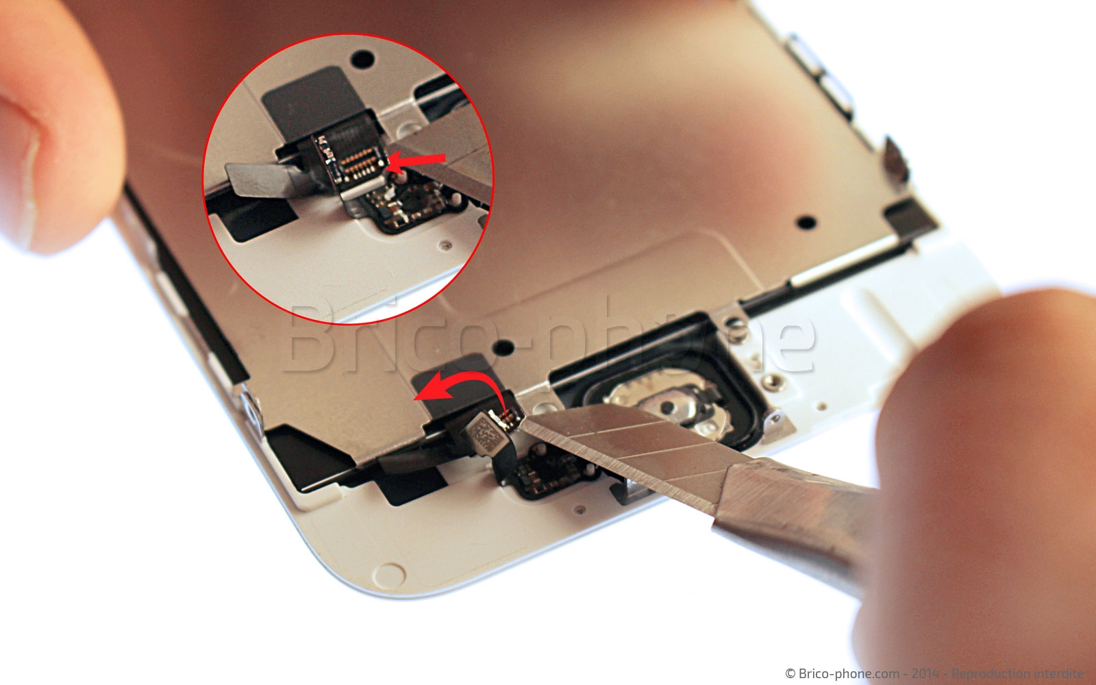 Changement d'écran (vitre+LCD) sans éléments prémontés sur iPhone 6 photo 2