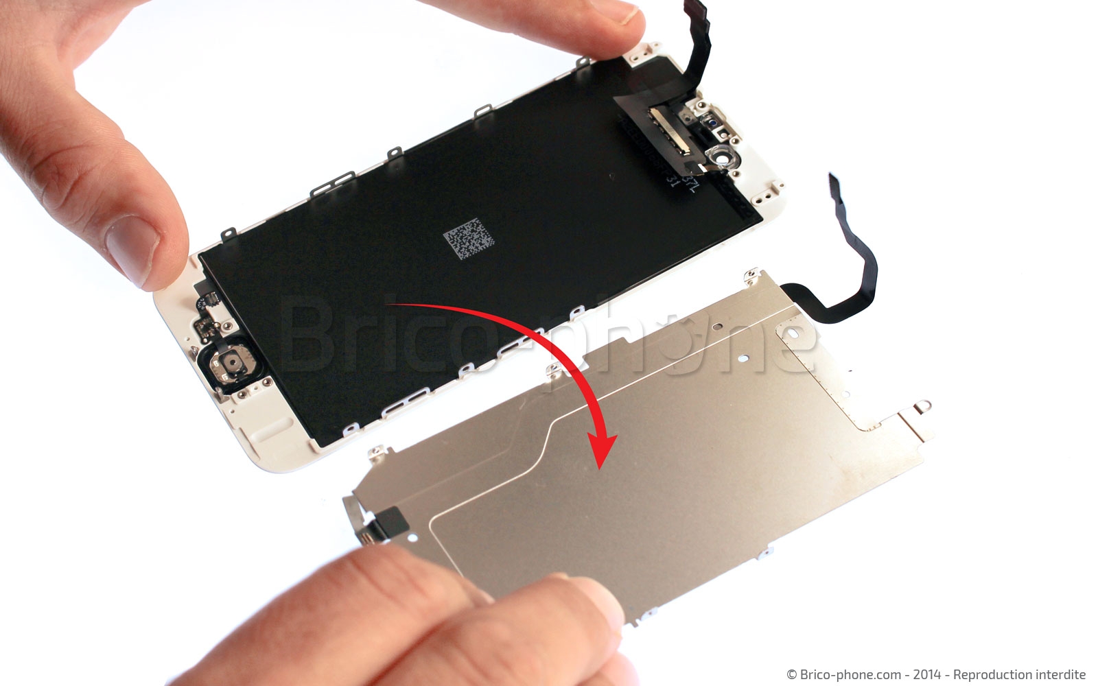 Changement d'écran (vitre+LCD) sans éléments prémontés sur iPhone 6 photo 2