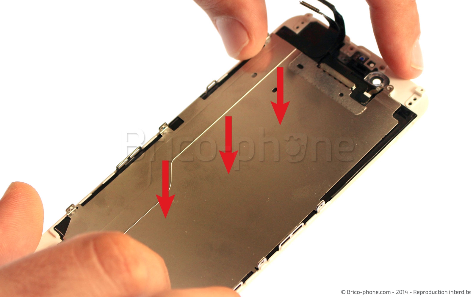 Changement d'écran (vitre+LCD) sans éléments prémontés sur iPhone 6 photo 2