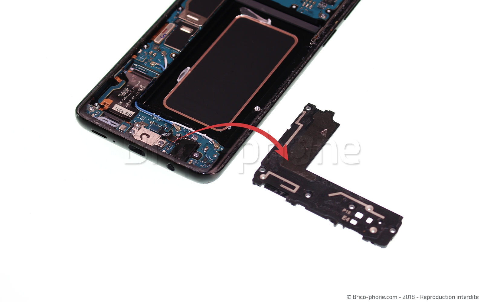 Changement du connecteur de charge sur Galaxy S9 Plus photo 3