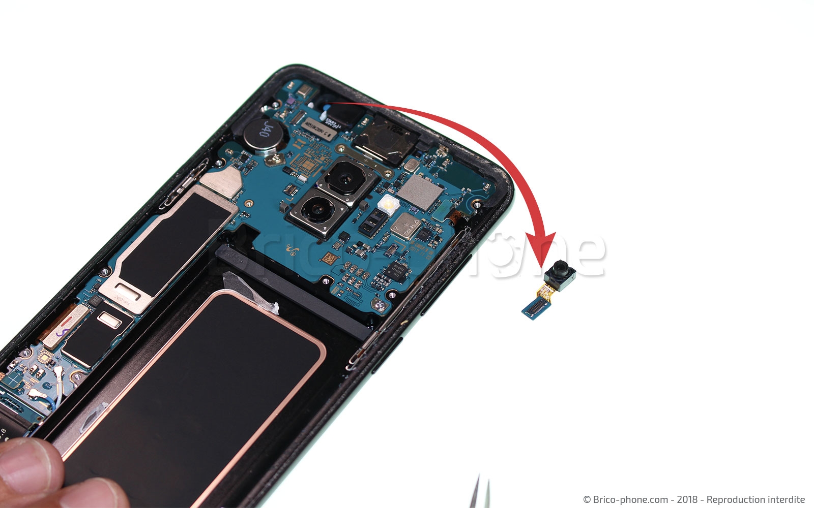 Changement du connecteur de charge sur Galaxy S9 Plus photo 3