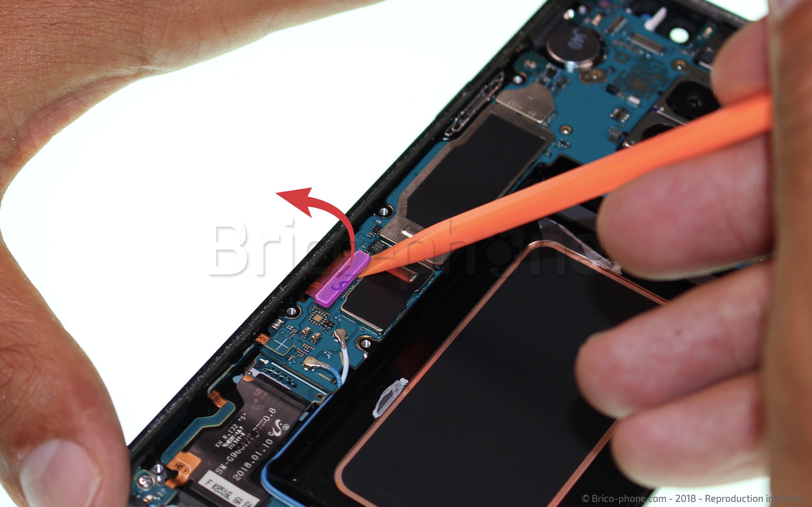 Changement du connecteur de charge sur Galaxy S9 Plus photo 4