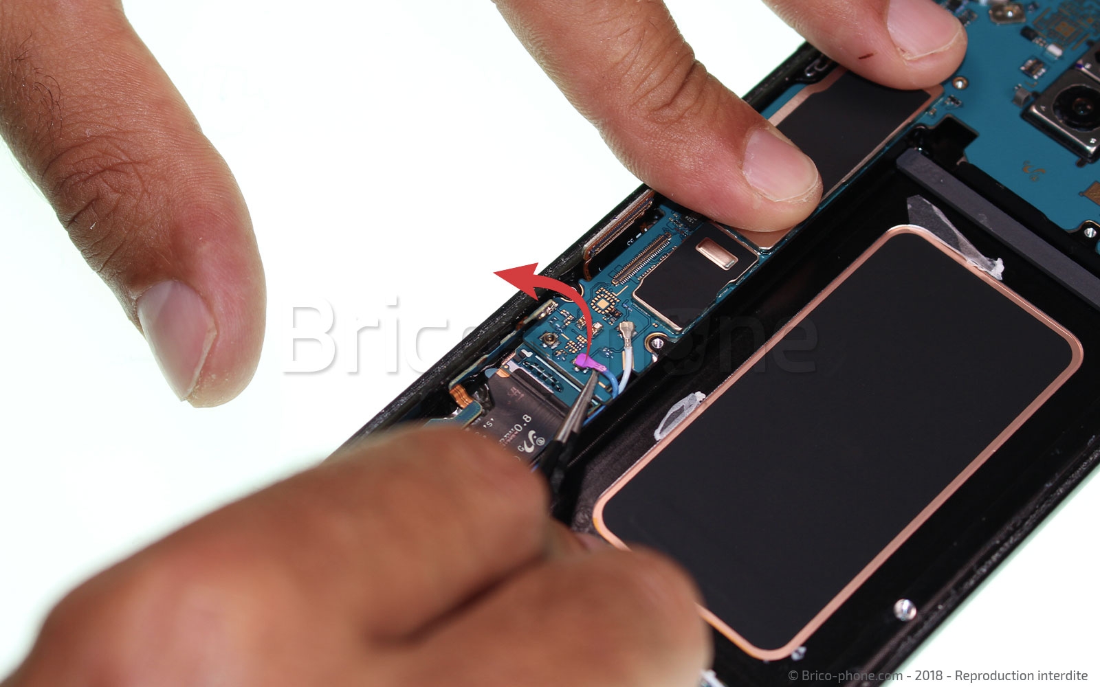 Changement du connecteur de charge sur Galaxy S9 Plus photo 2