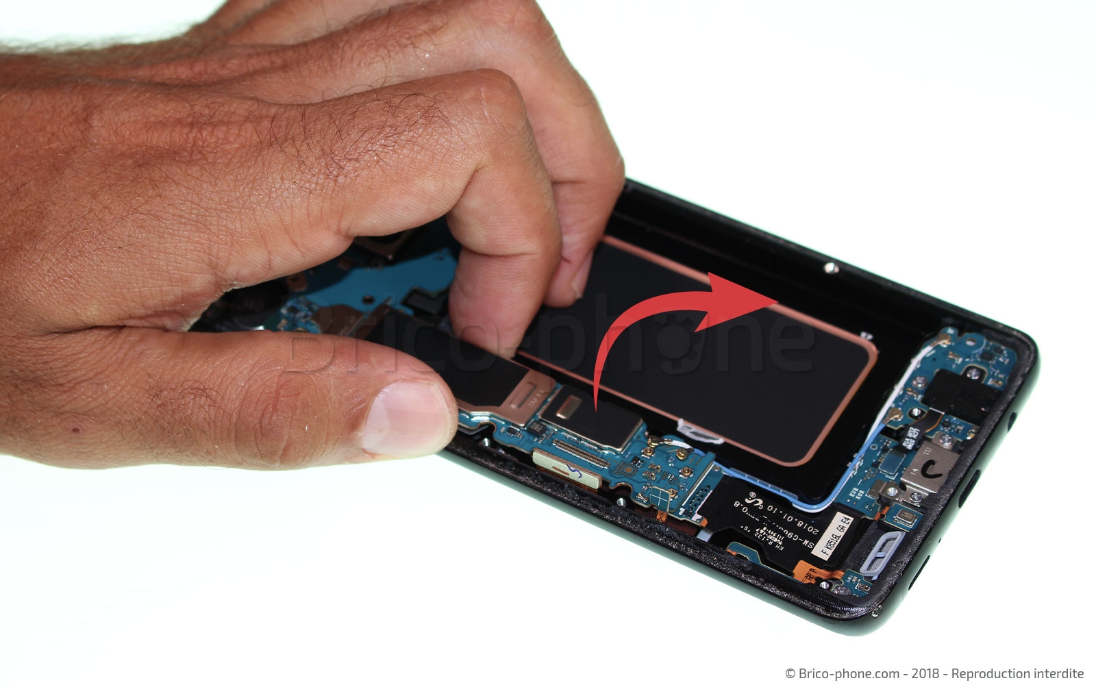 Changement du connecteur de charge sur Galaxy S9 Plus photo 2