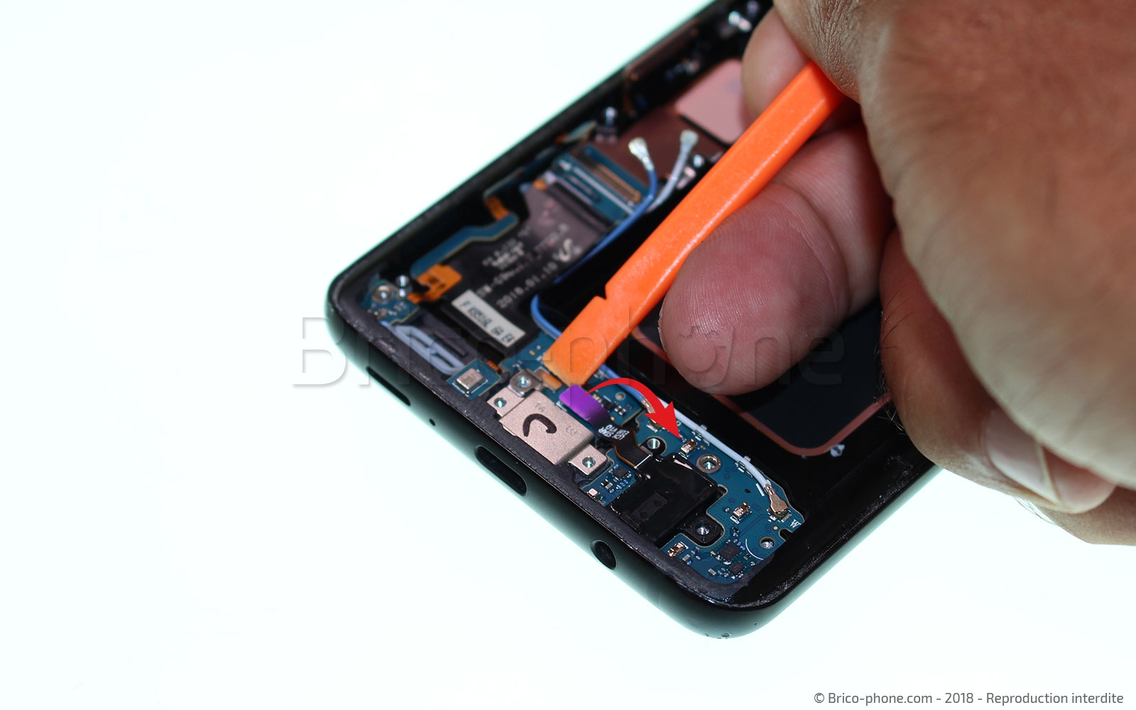 Changement du connecteur de charge sur Galaxy S9 Plus photo 2