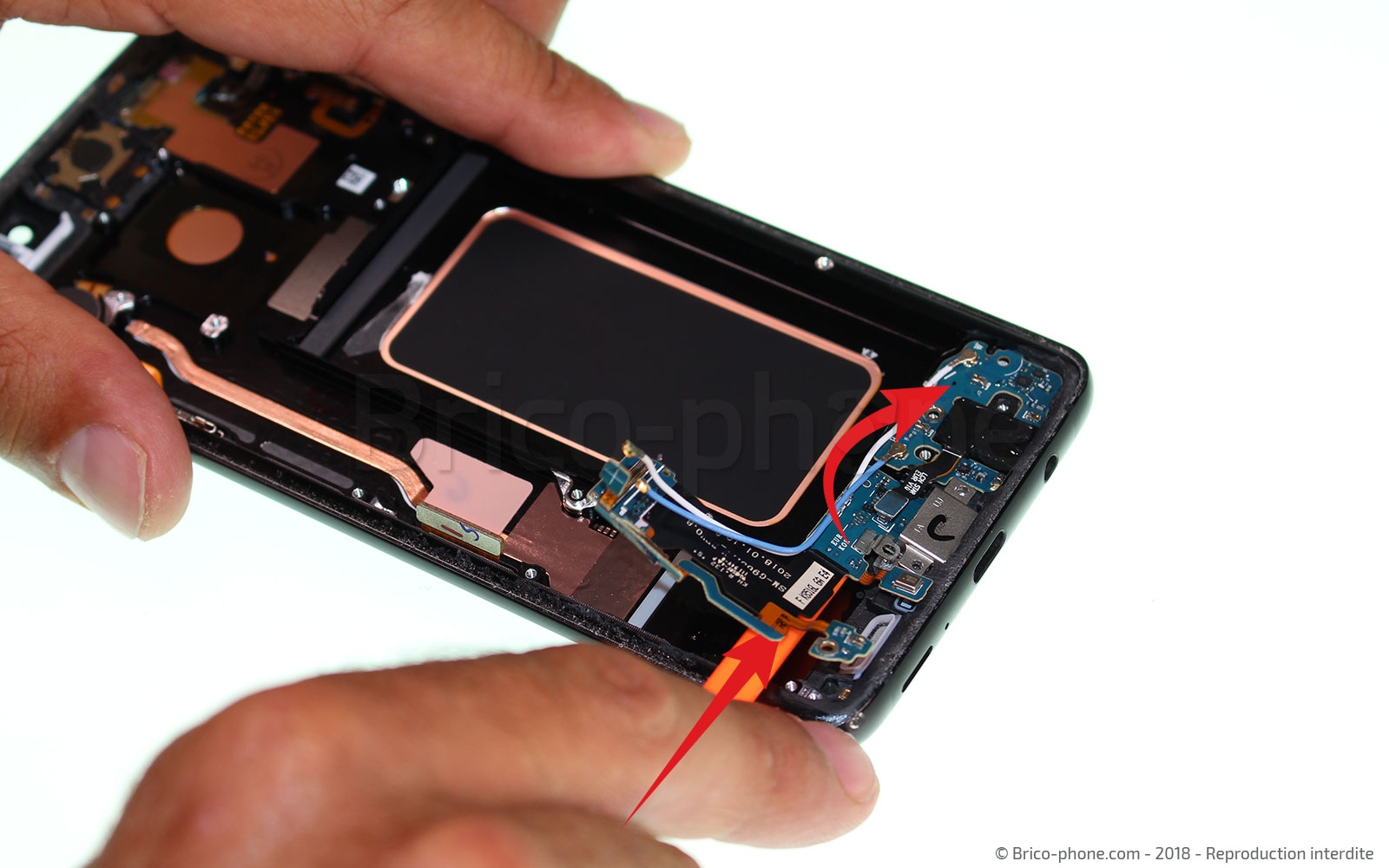 Changement du connecteur de charge sur Galaxy S9 Plus photo 2