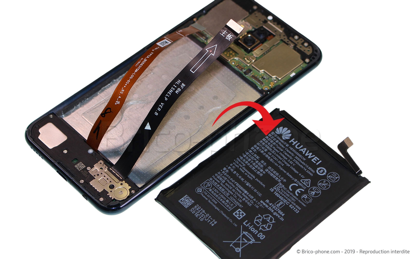 Changement de Batterie sur Mate 20 Lite photo 4