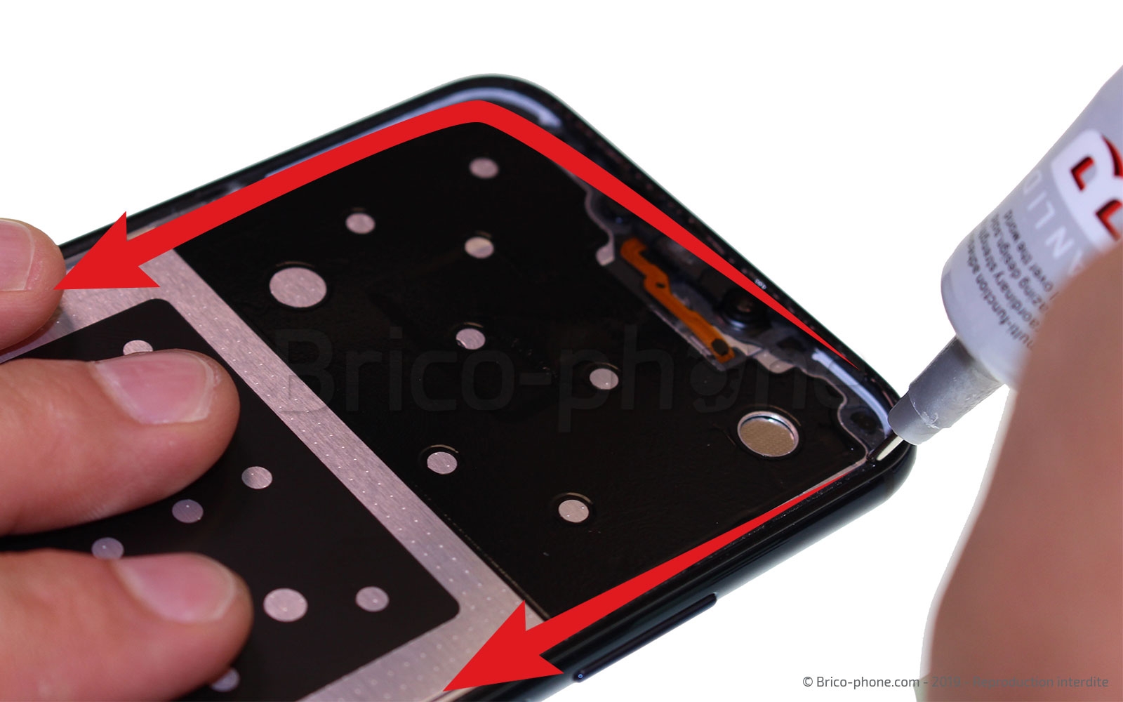 Changement de bloc écran (vitre + LCD) sur Mate 20 Lite photo 2