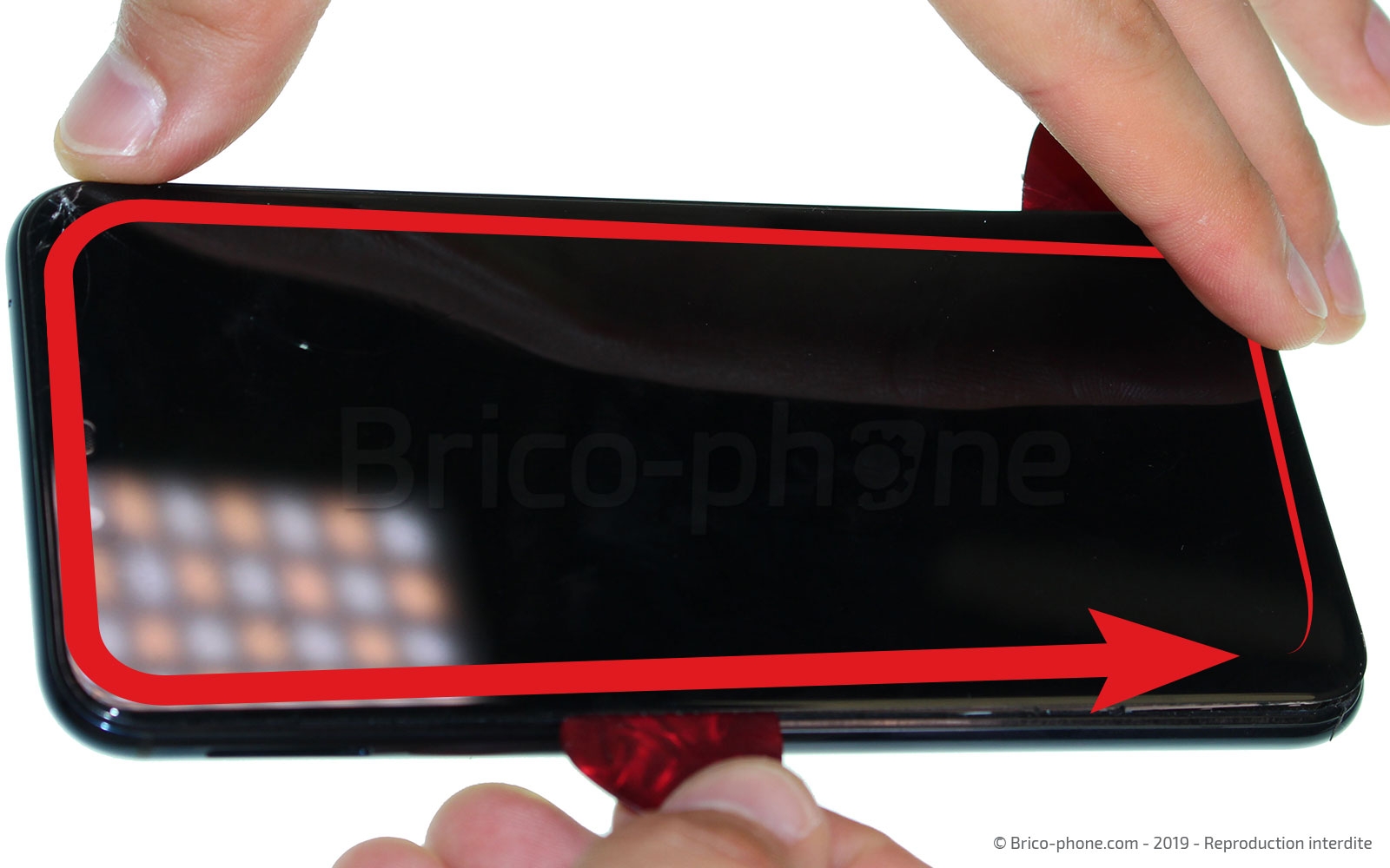 Changement de bloc écran (vitre + LCD) sur Mate 20 Lite photo 4