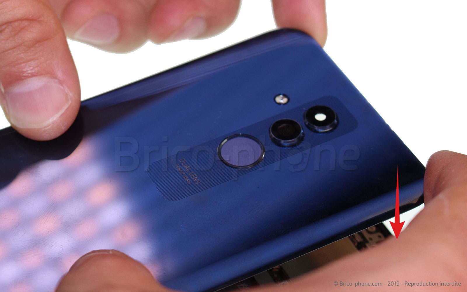 Changement de bloc écran avec batterie sur Mate 20 Lite photo 2