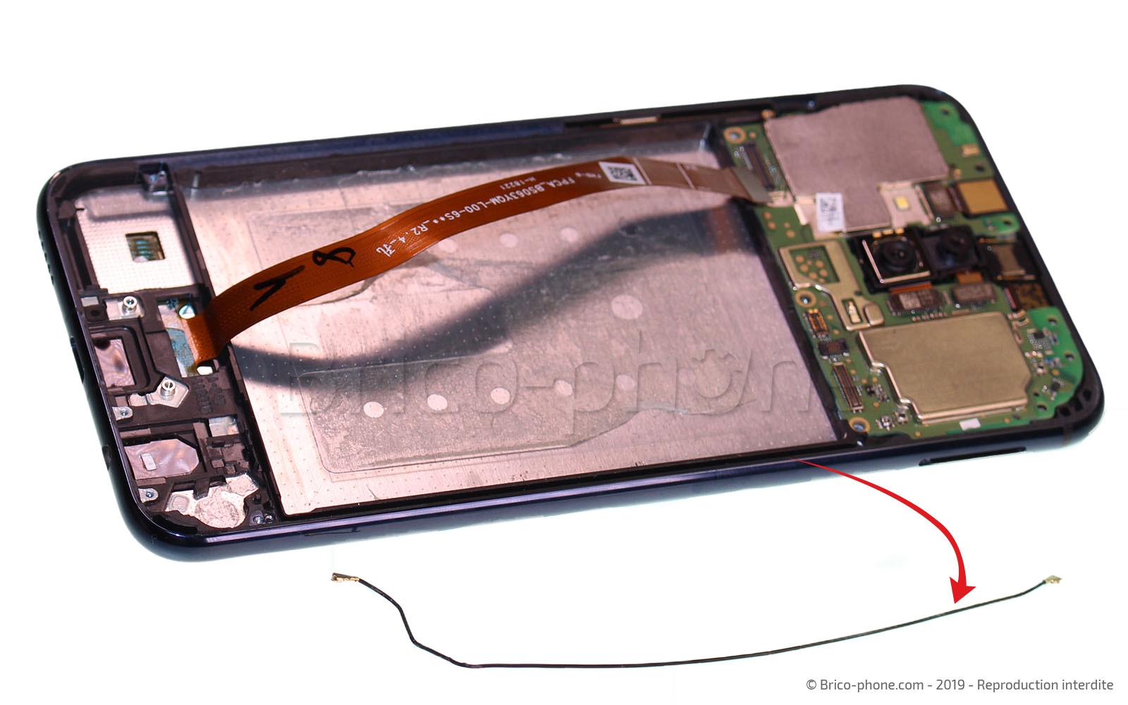 Changement de bloc écran avec batterie sur Mate 20 Lite photo 2