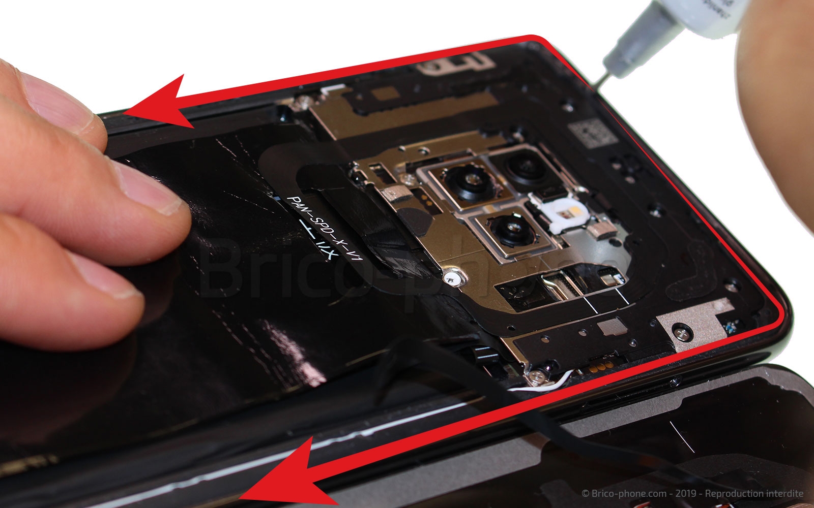 Changement de bloc écran avec batterie sur Mate 20 photo 1