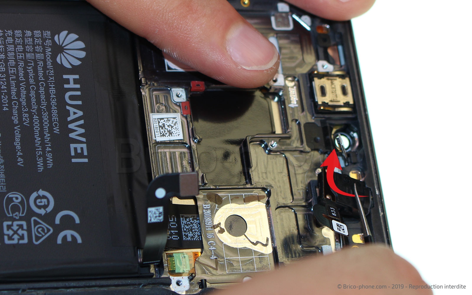 Changement de bloc écran avec batterie sur Mate 20 photo 1