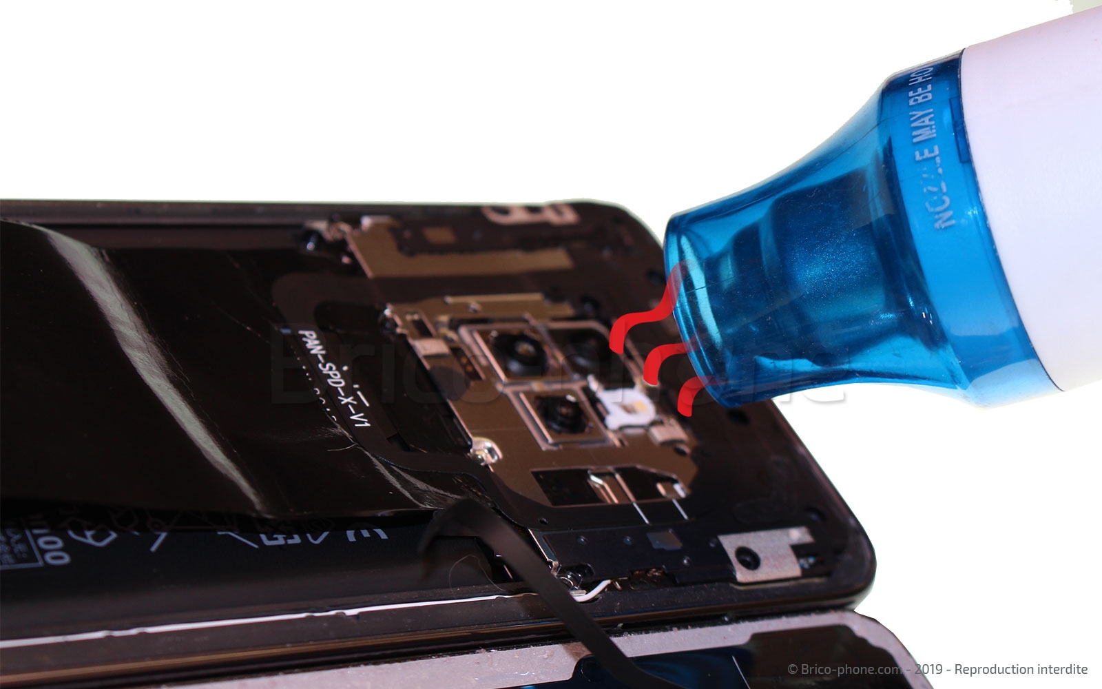 Changement de bloc écran avec batterie sur Mate 20 photo 1