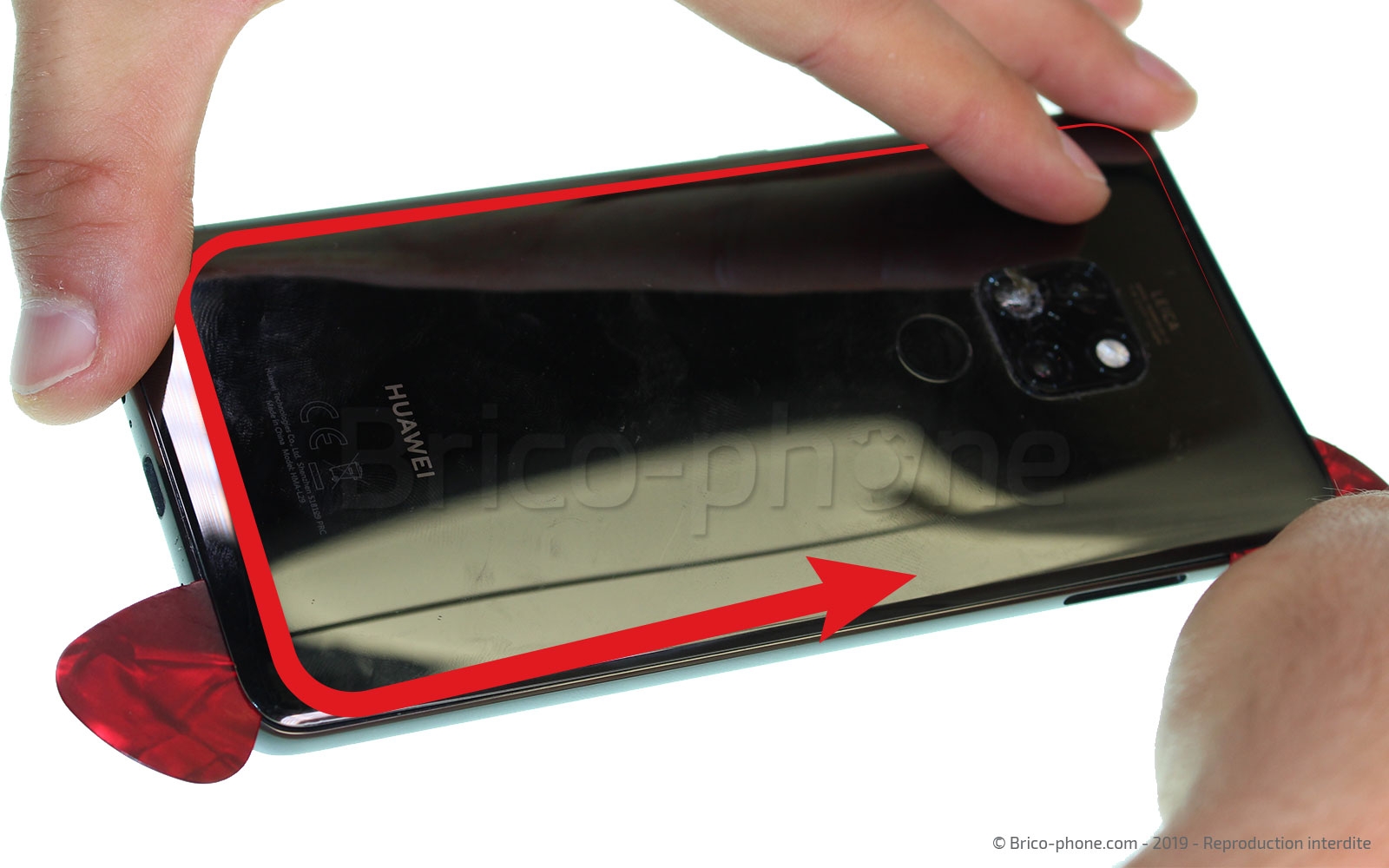 Changement de bloc écran avec batterie sur Mate 20 photo 1