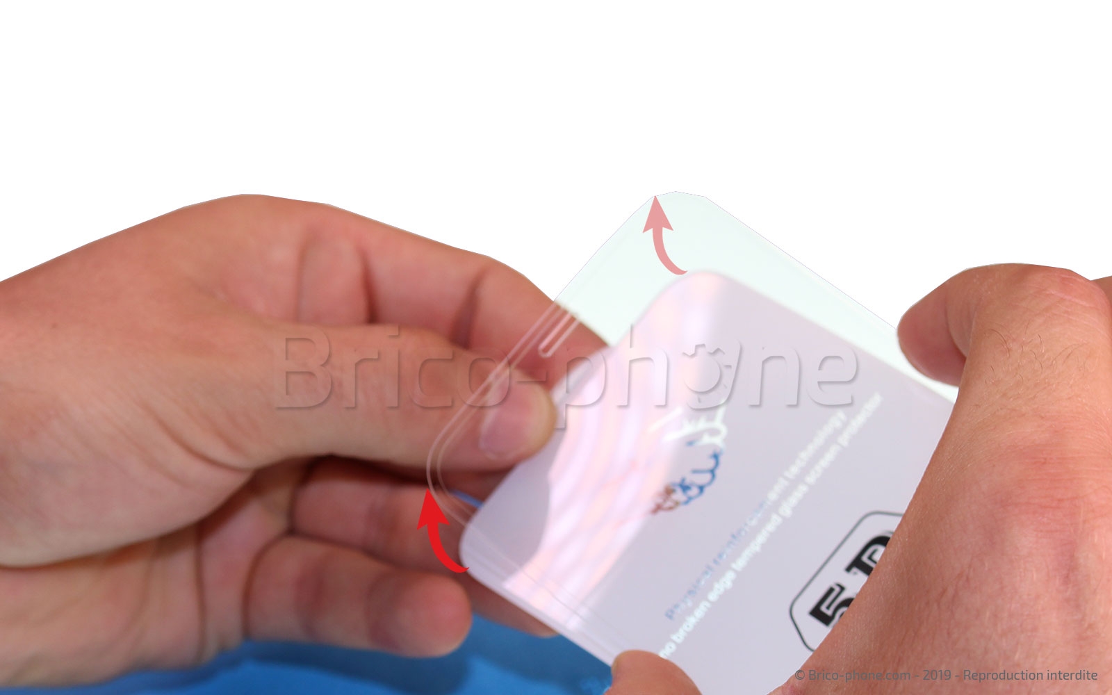 Pose d'une protection en verre trempé photo 1