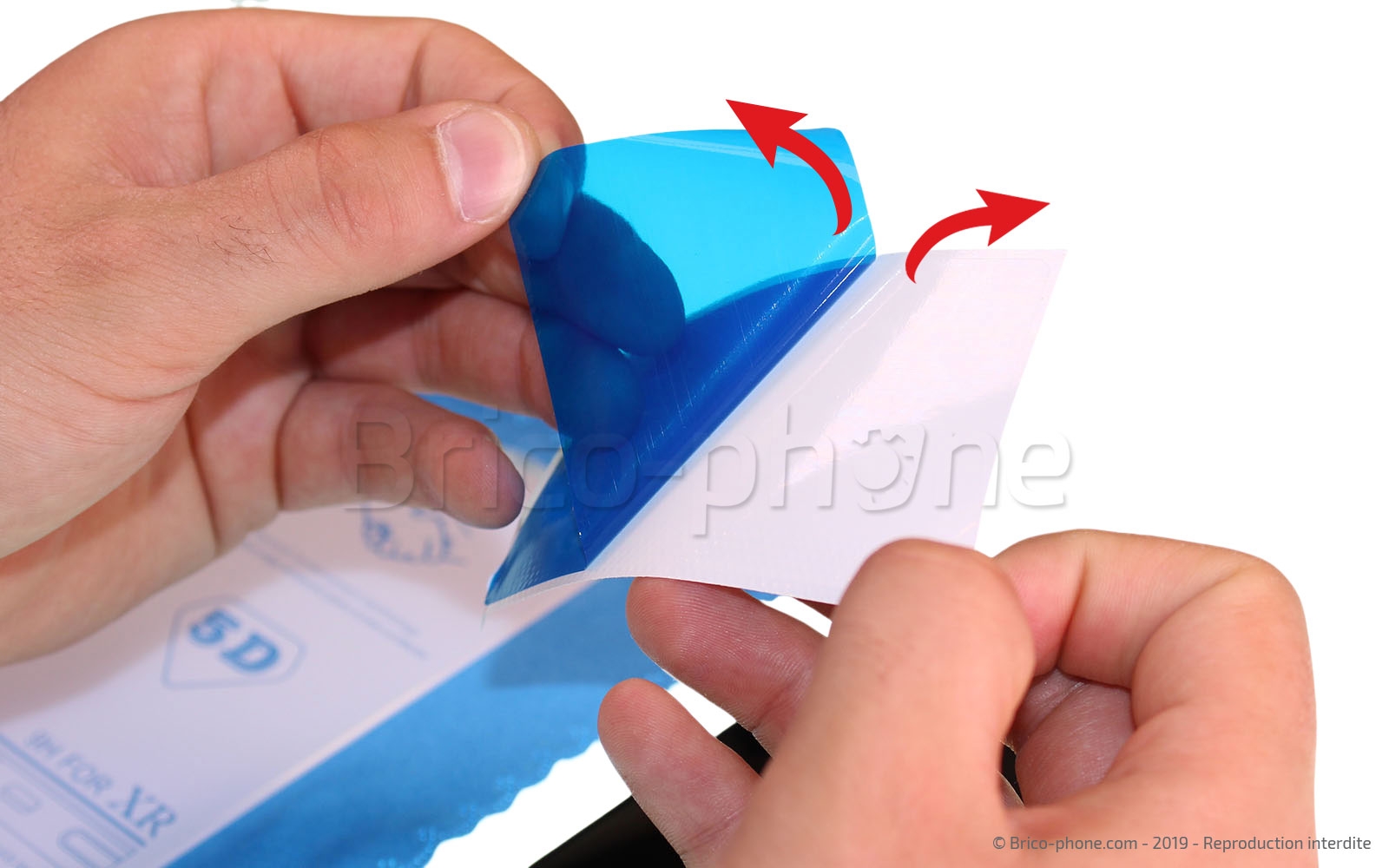 Pose d'une protection en verre trempé photo 1