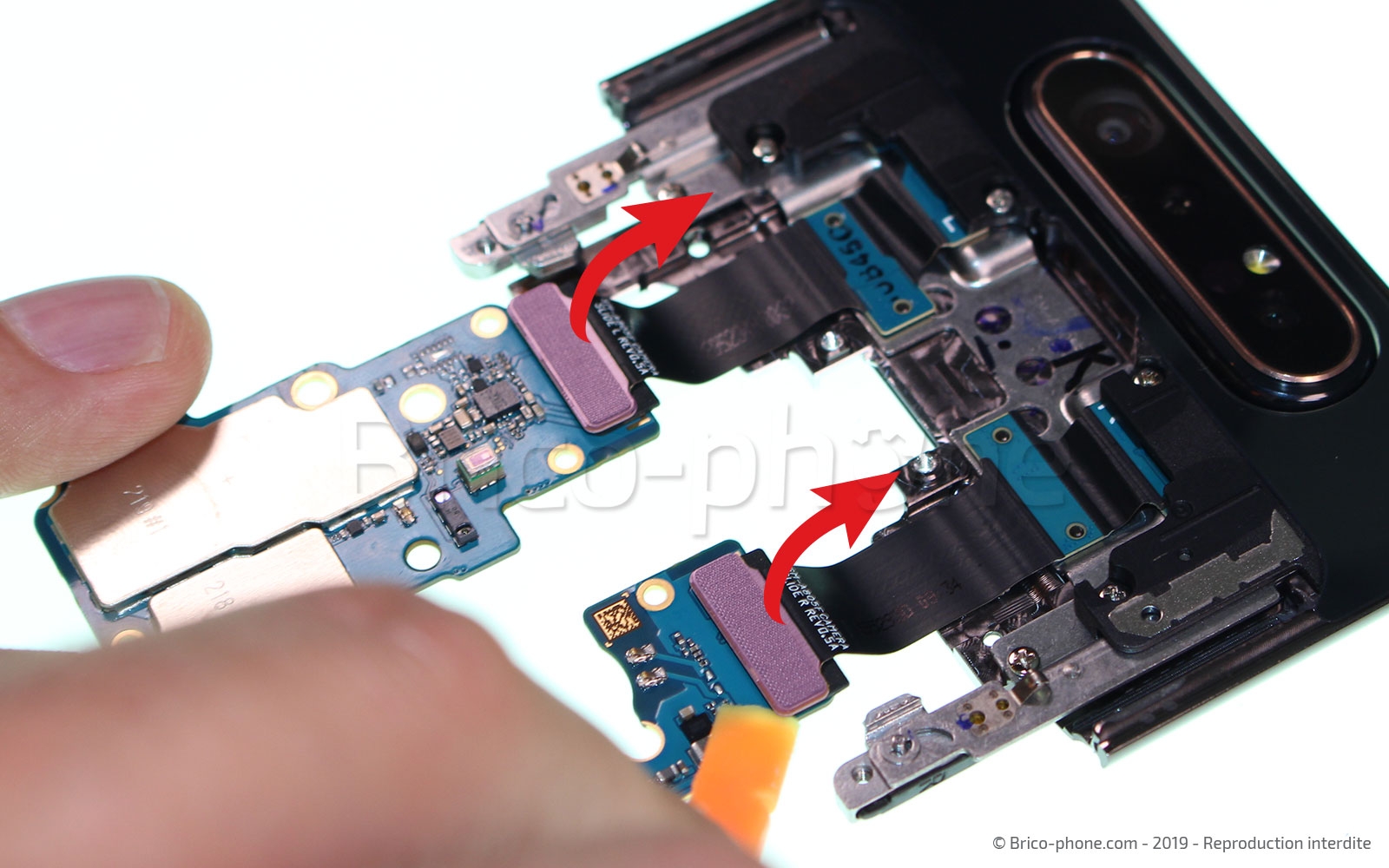 Démontage complet sur Galaxy A80 photo 1