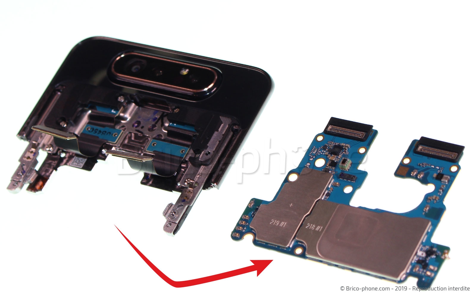 Démontage complet sur Galaxy A80 photo 2