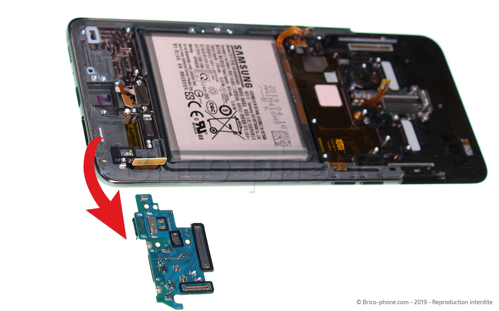 Démontage complet sur Galaxy A80 photo 3