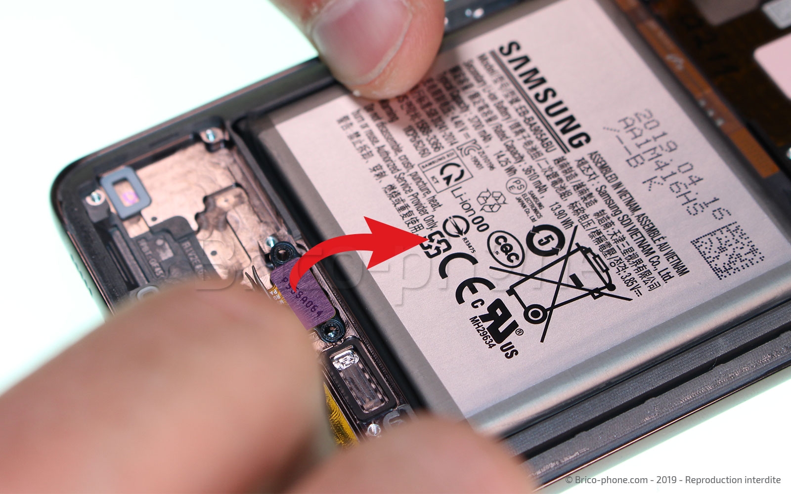 Démontage complet sur Galaxy A80 photo 2
