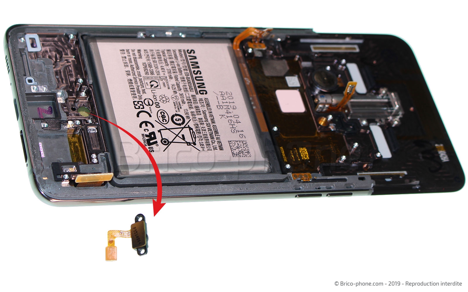 Démontage complet sur Galaxy A80 photo 3