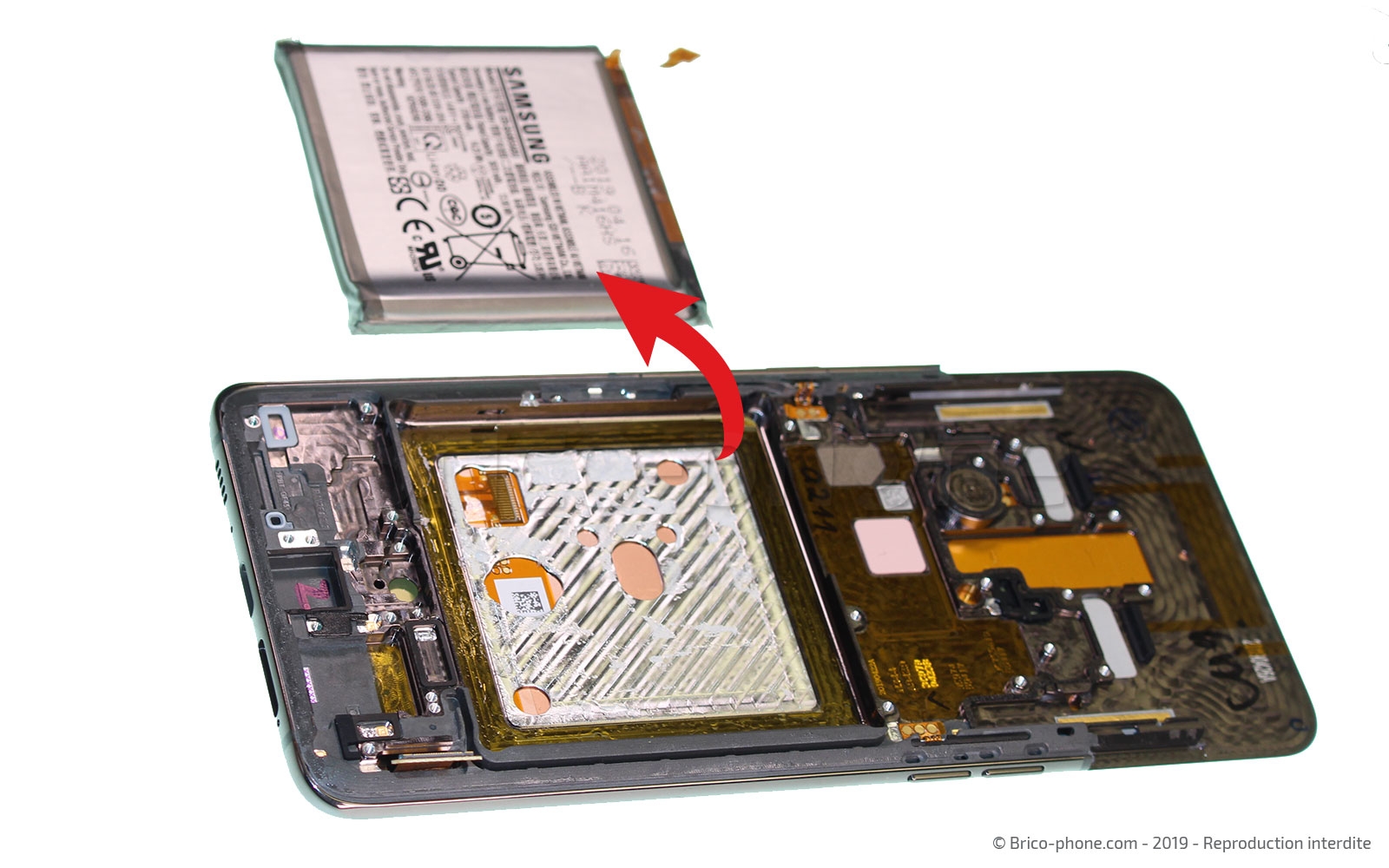 Démontage complet sur Galaxy A80 photo 2