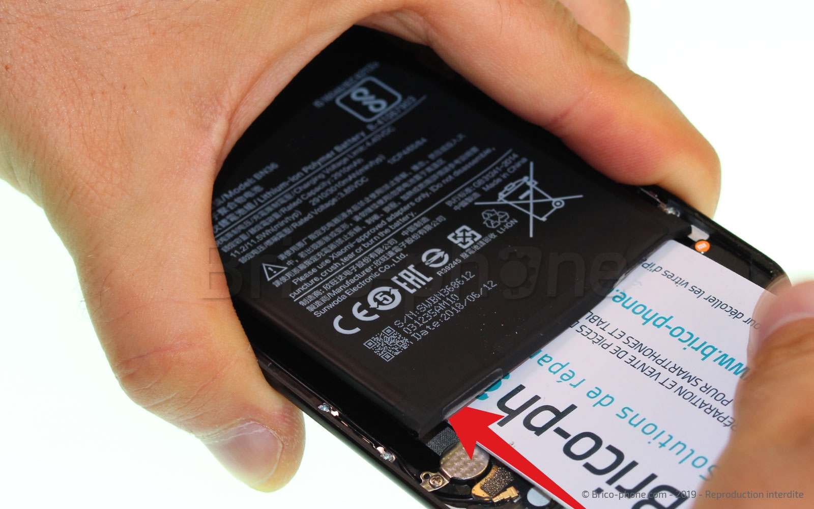 Changement de batterie sur Mi A2 photo 2