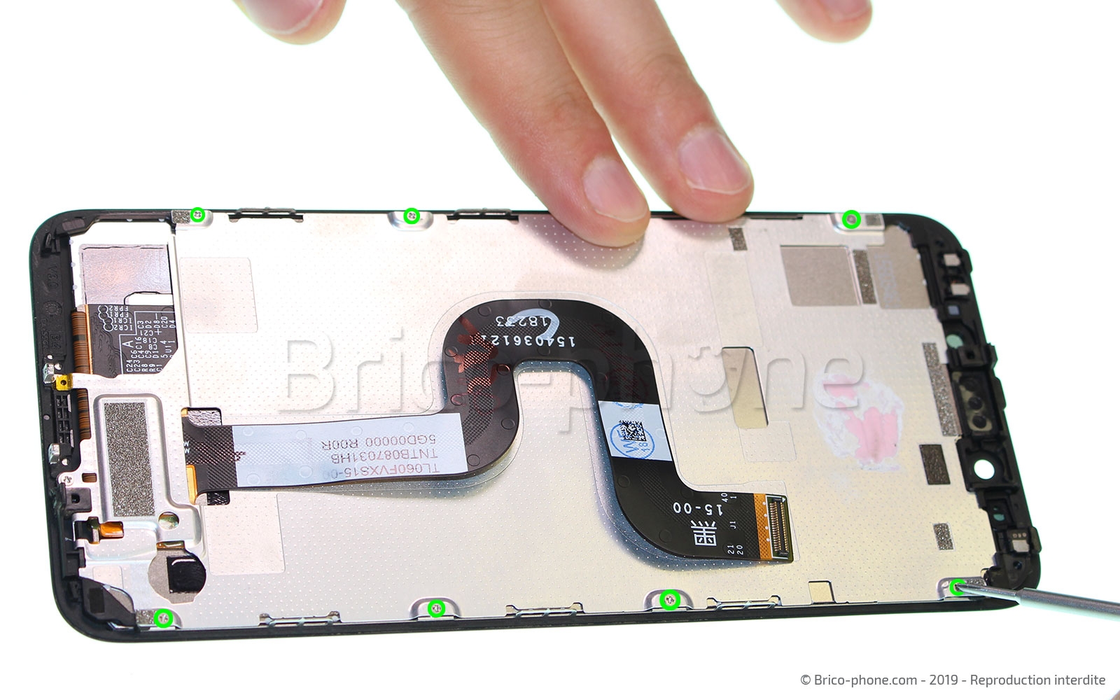 Changement de bloc écran avec châssis sur Mi A2 photo 1