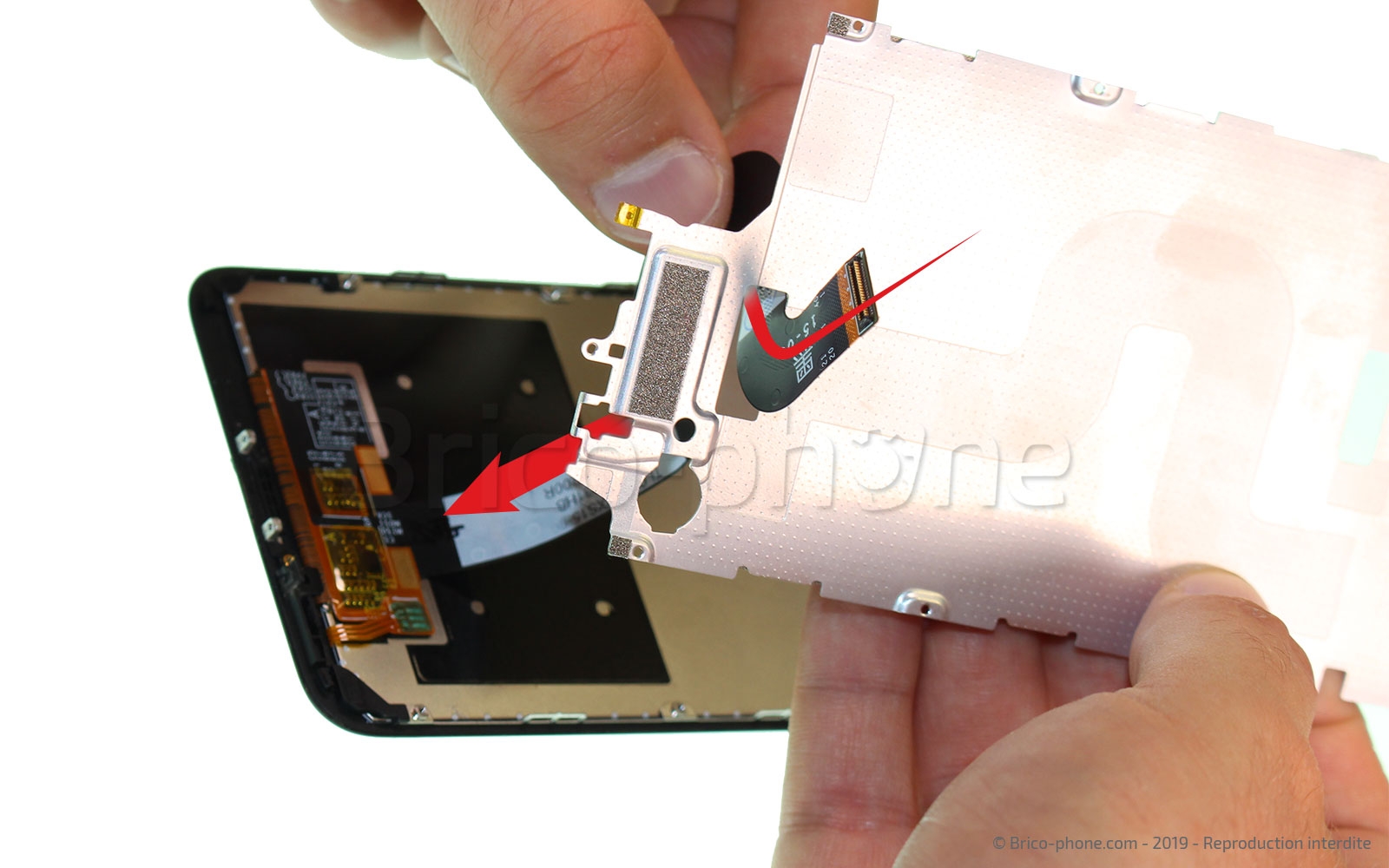 Changement de bloc écran avec châssis sur Mi A2 photo 3