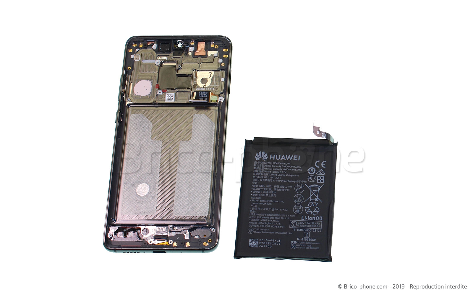 Changement de bloc écran avec châssis sur Mate 20 photo 3