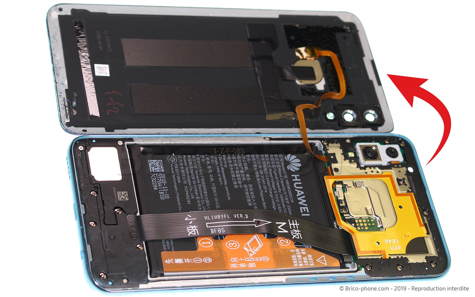 Changement de connecteur de charge sur Honor 10 Lite photo 4