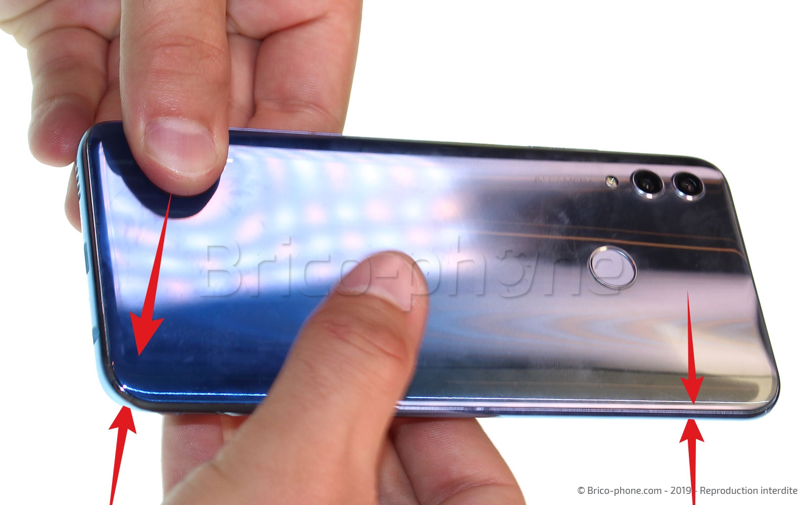 Changement de coque arrière sur Honor 10 Lite photo 2