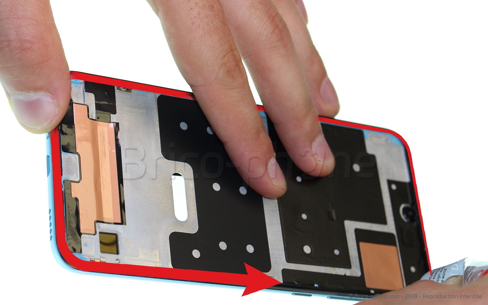 Changement de bloc écran (vitre + LCD) sur Honor 10 Lite photo 1