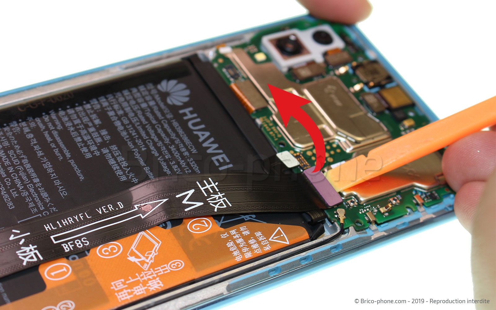 Changement de bloc écran (vitre + LCD) sur Honor 10 Lite photo 3