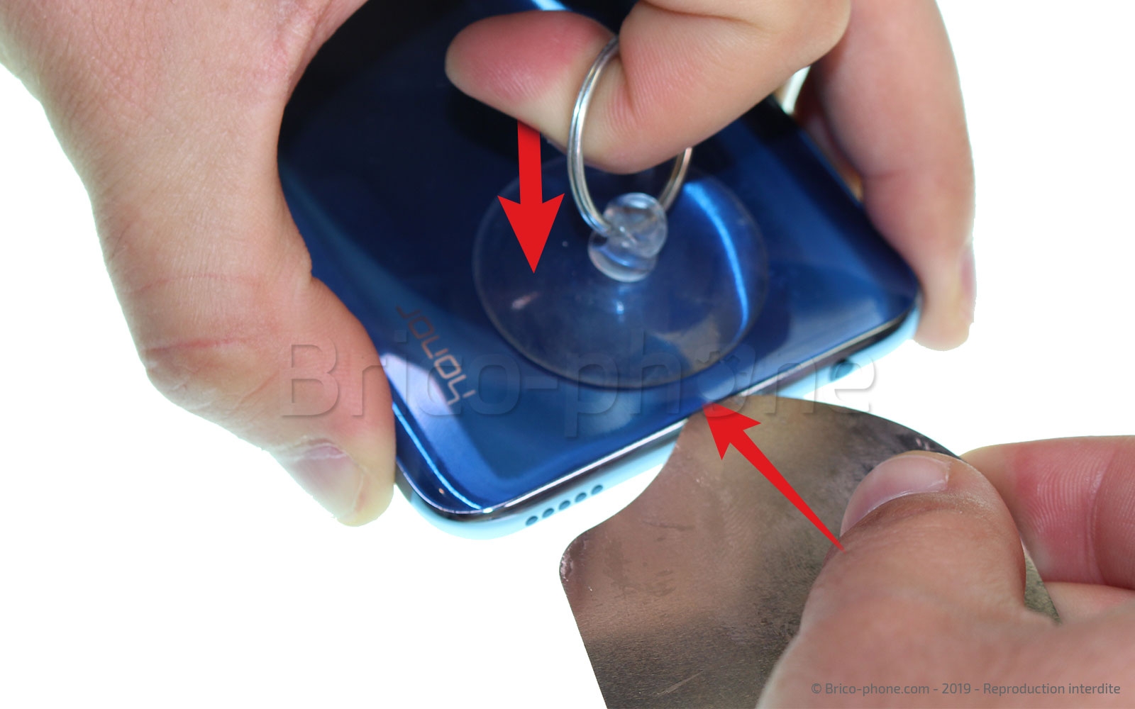 Changement de bloc écran (vitre + LCD) sur Honor 10 Lite photo 1