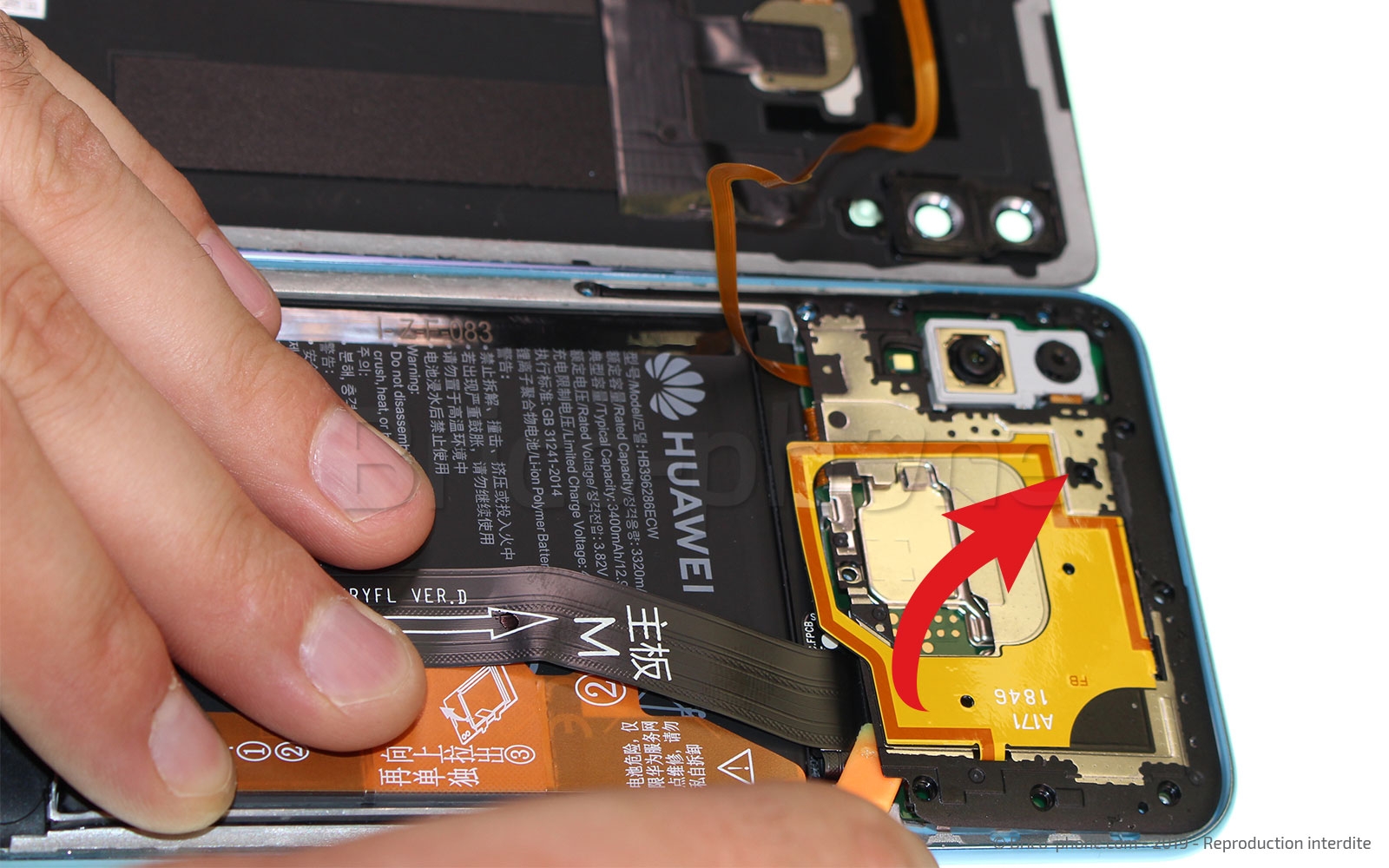 Changement de bloc écran (vitre + LCD) sur Honor 10 Lite photo 2