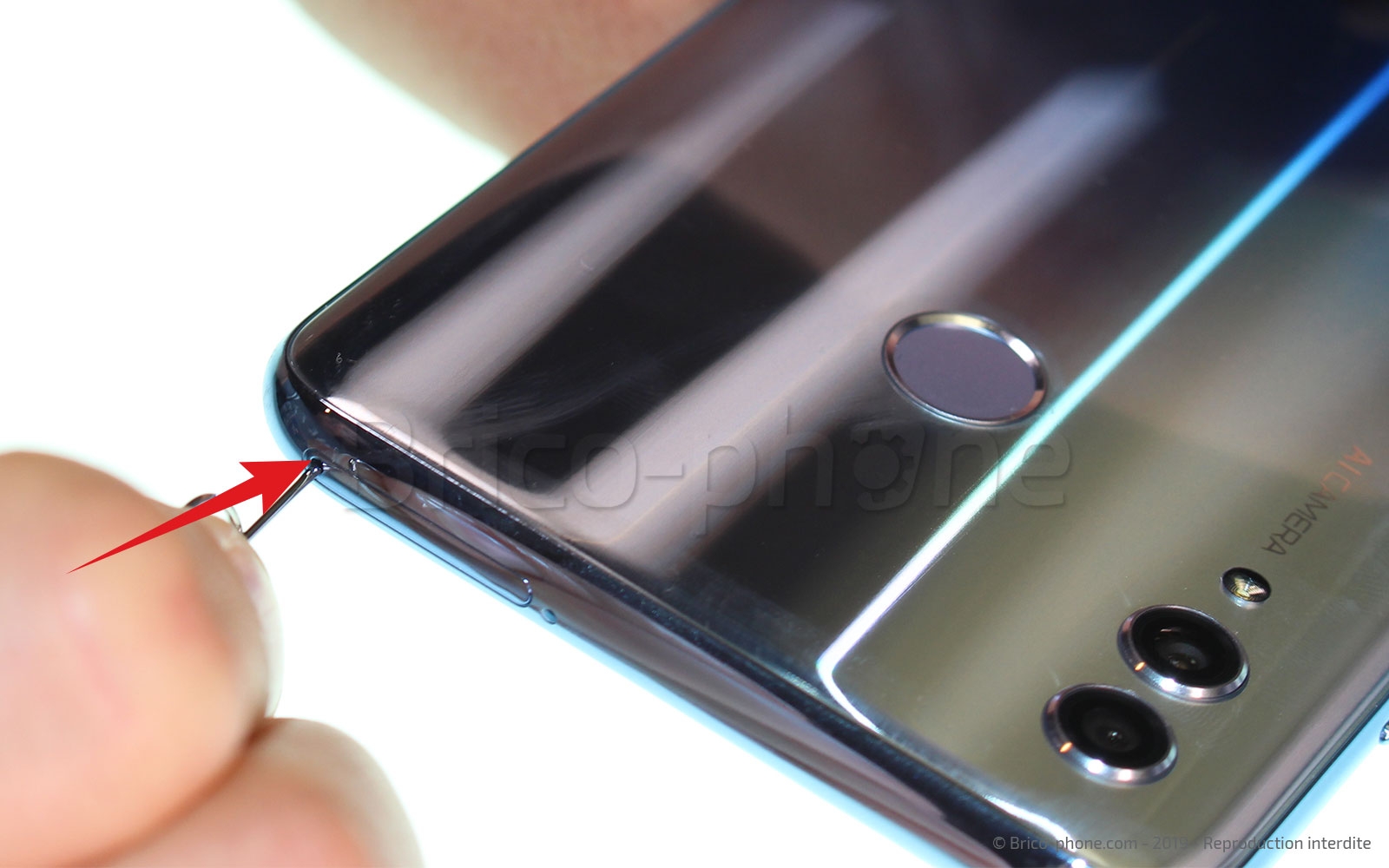 Changement de bloc écran avec batterie sur Honor 10 Lite photo 3