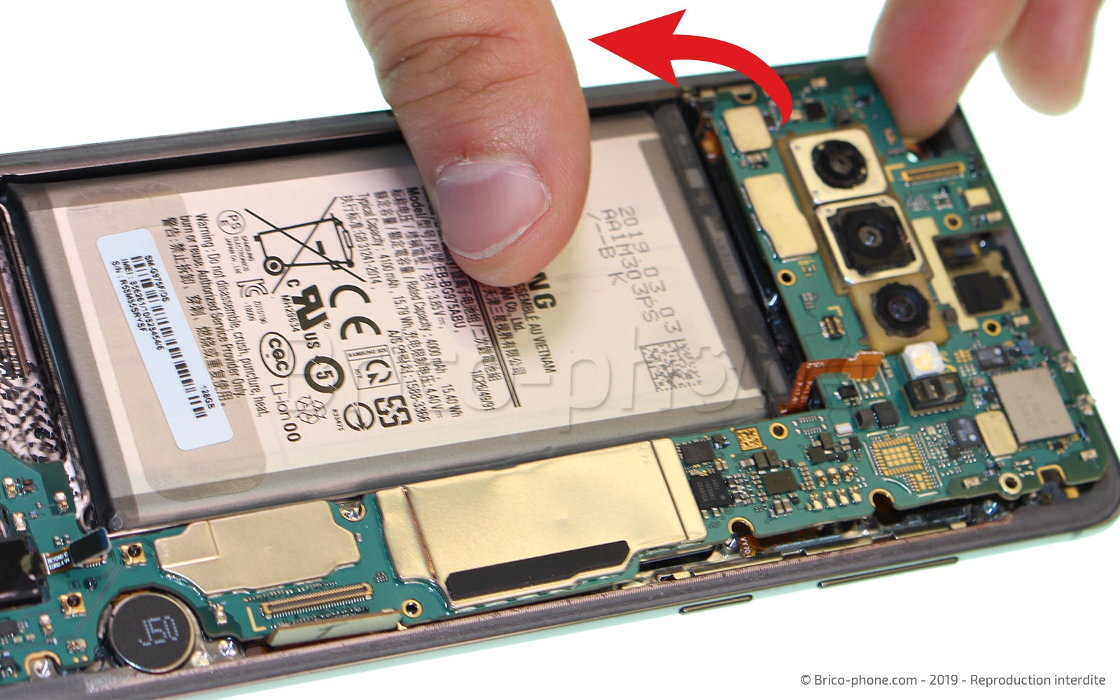 Démontage complet sur Galaxy S10 Plus photo 3