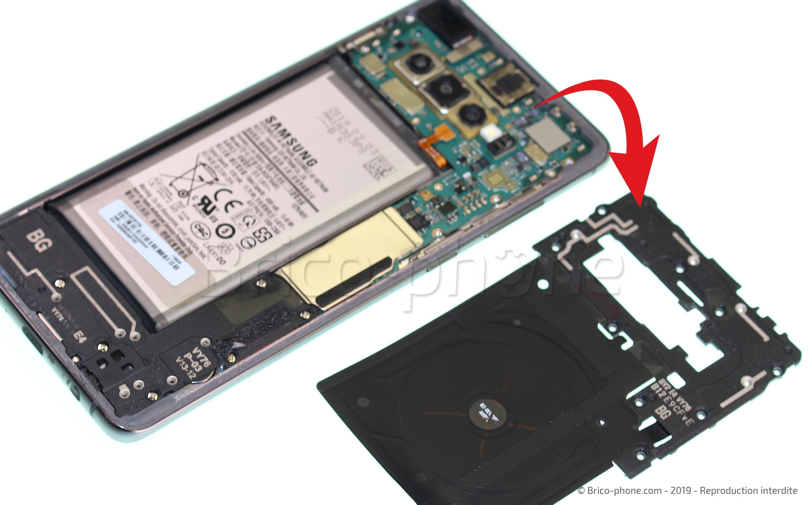 Changement de batterie sur Galaxy S10 Plus photo 4