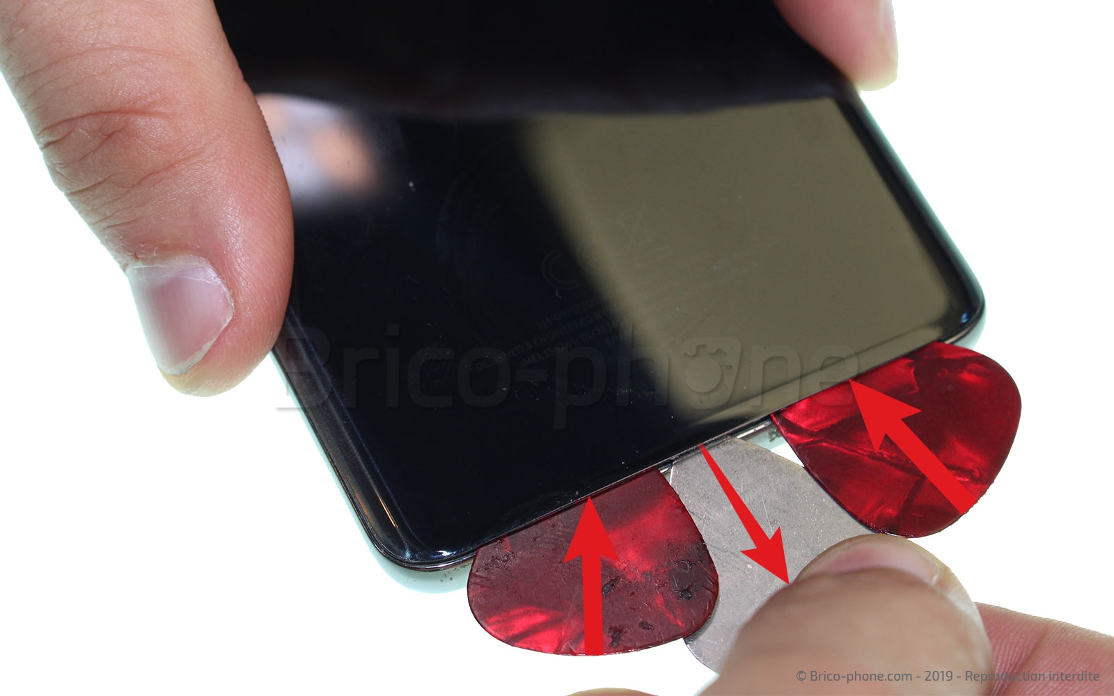 Changement de bloc écran avec châssis sur Galaxy S10 Plus photo 2