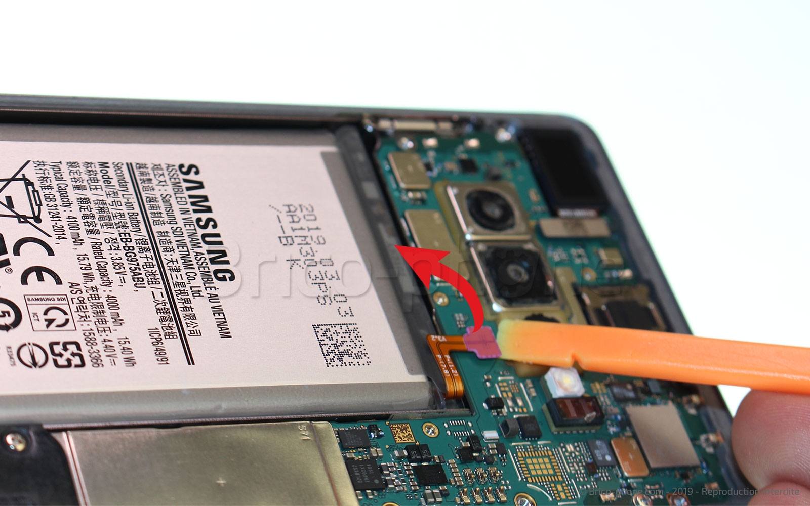 Changement de bloc écran avec châssis sur Galaxy S10 Plus photo 1