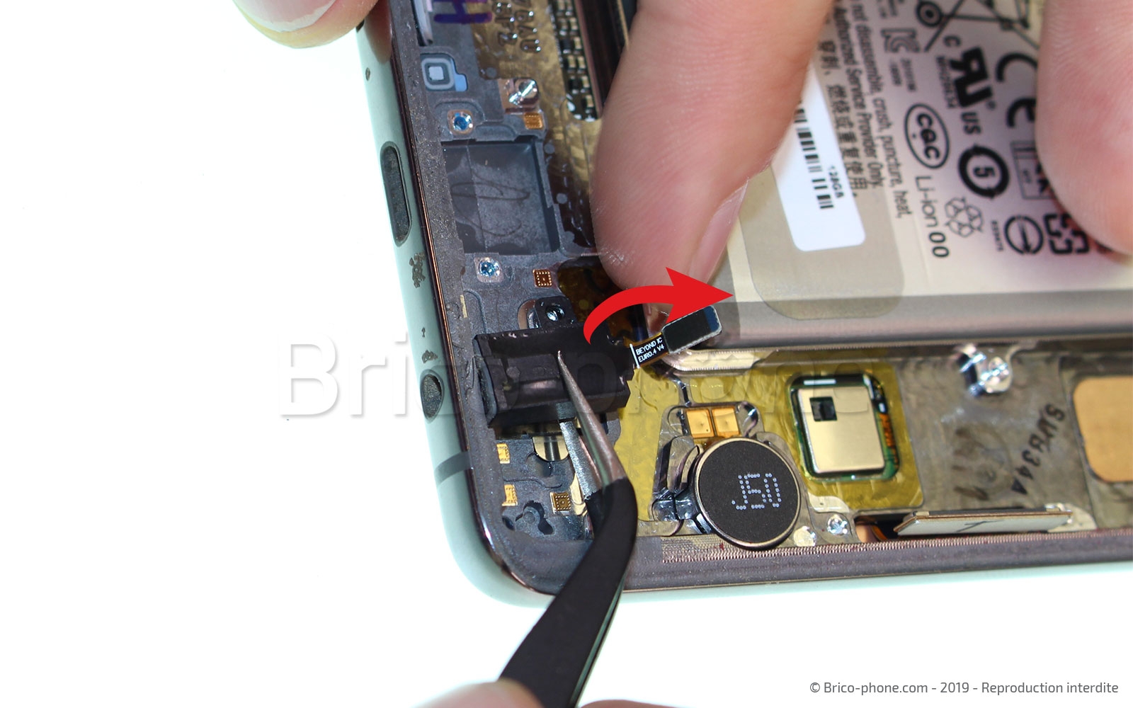 Changement de bloc écran avec châssis sur Galaxy S10 Plus photo 1