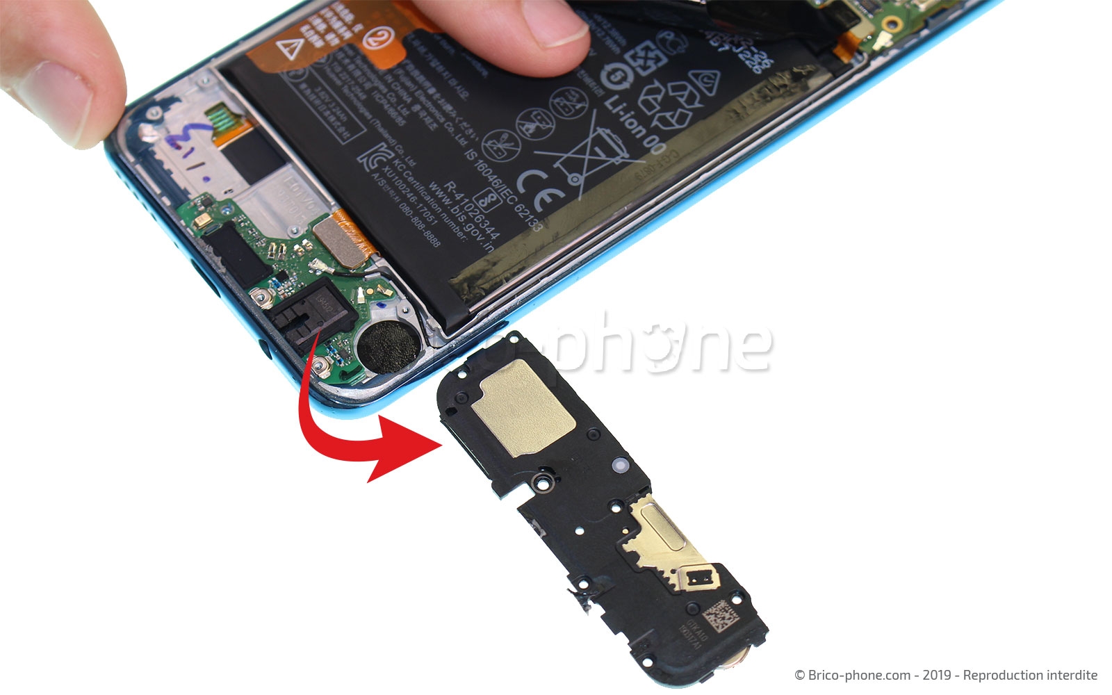 Changement de connecteur de charge sur P30 Lite photo 3