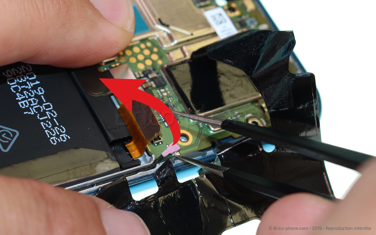 Changement de bloc écran avec batterie sur P30 Lite photo 3